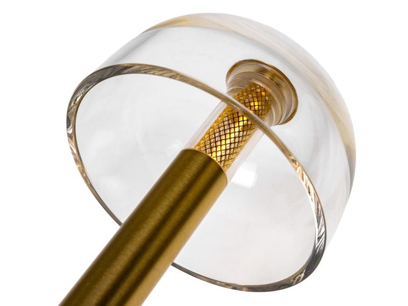 COCON USB-Tischleuchte Pilz, Gold Portable LED-Leuchte