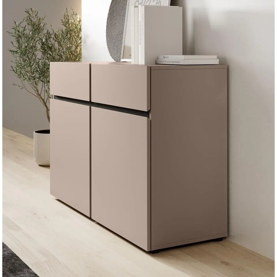 Meubella - Dressoir Cainan - Beige - 119 cm