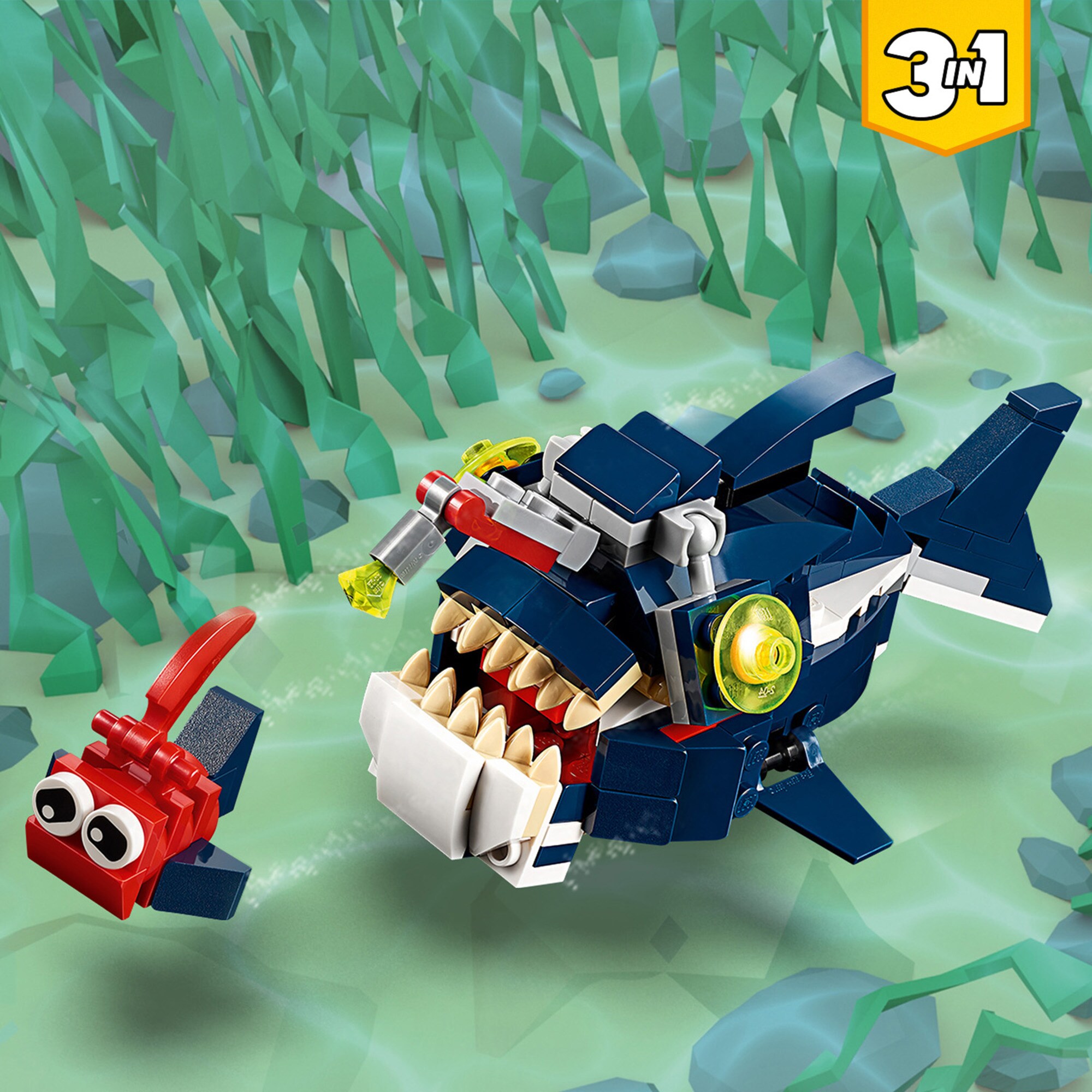 LEGO Konstruktionsspielzeug Creator Bewohner der Tiefsee