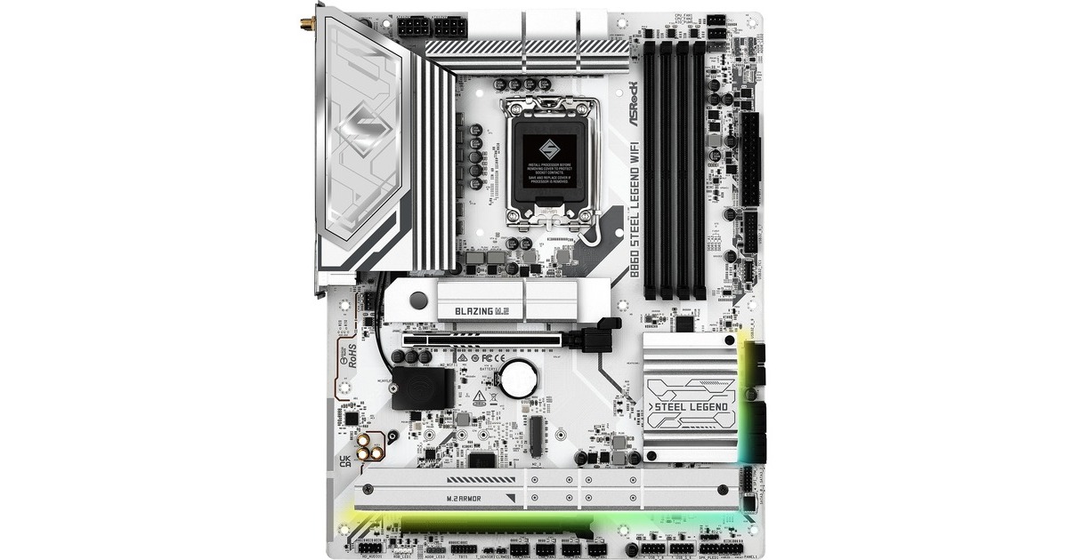 ASRockB860 Steel Legend WiFi socket 1851 moederbord  (RAID, Gb-LAN, WLAN, BT, Sound, ATX)