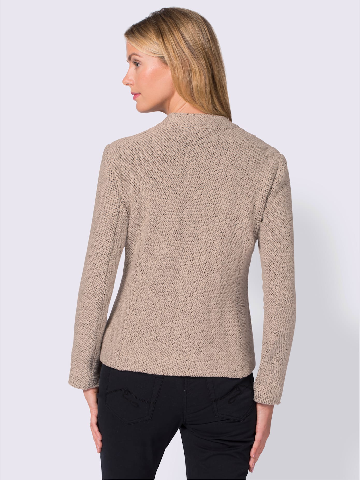 Blazer doux au col montant