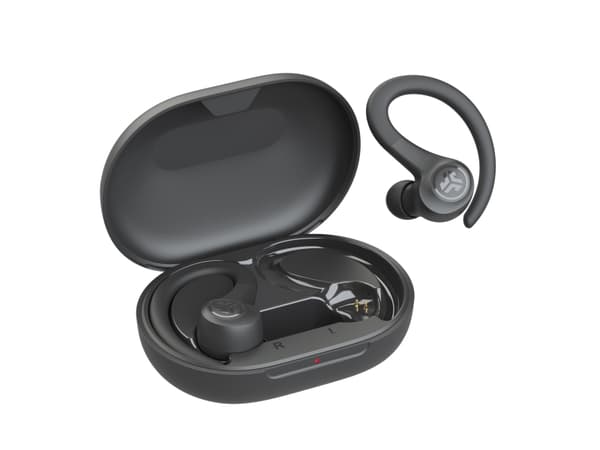 JLab GO Air Sport True Wireless In Ear-sportshodetelefoner Svette- og sprutsikre, 32+ timers spilletid