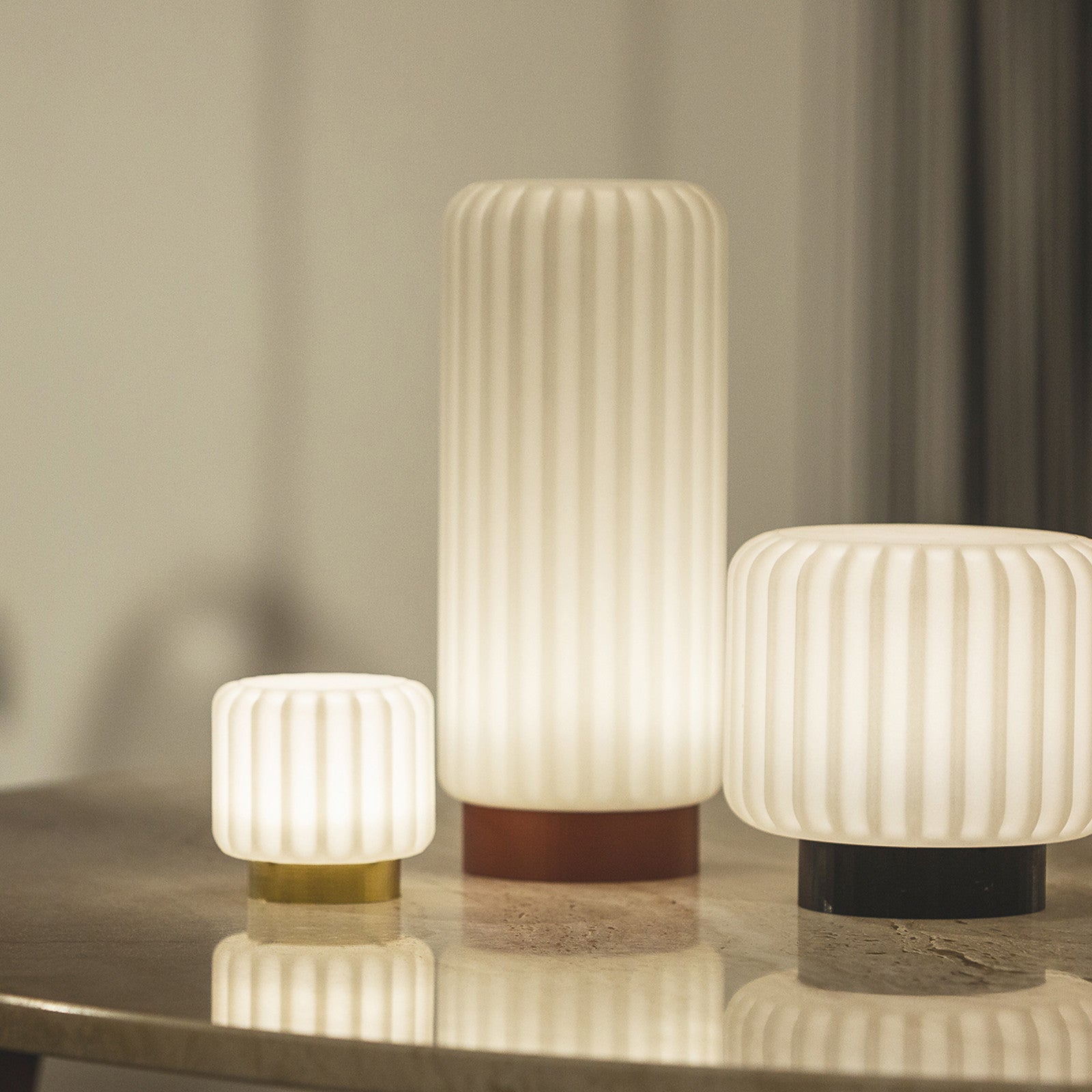 Dentelles 9cm Licht gold, 3er Set