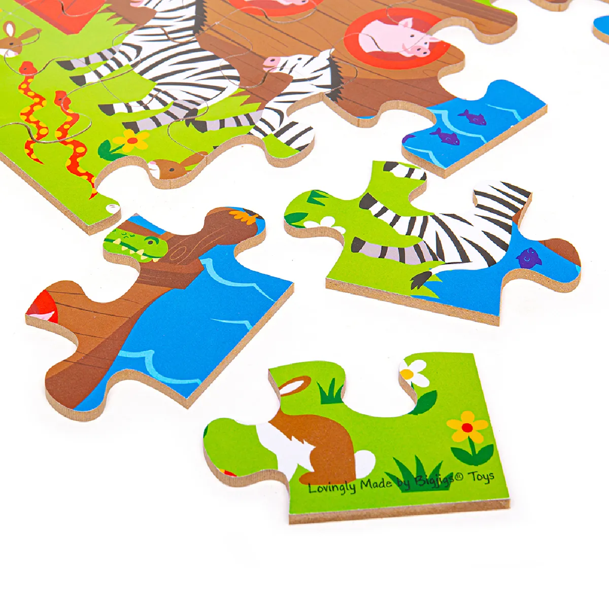Bigjigs Toys Puzzle sol L'Arche de Noé