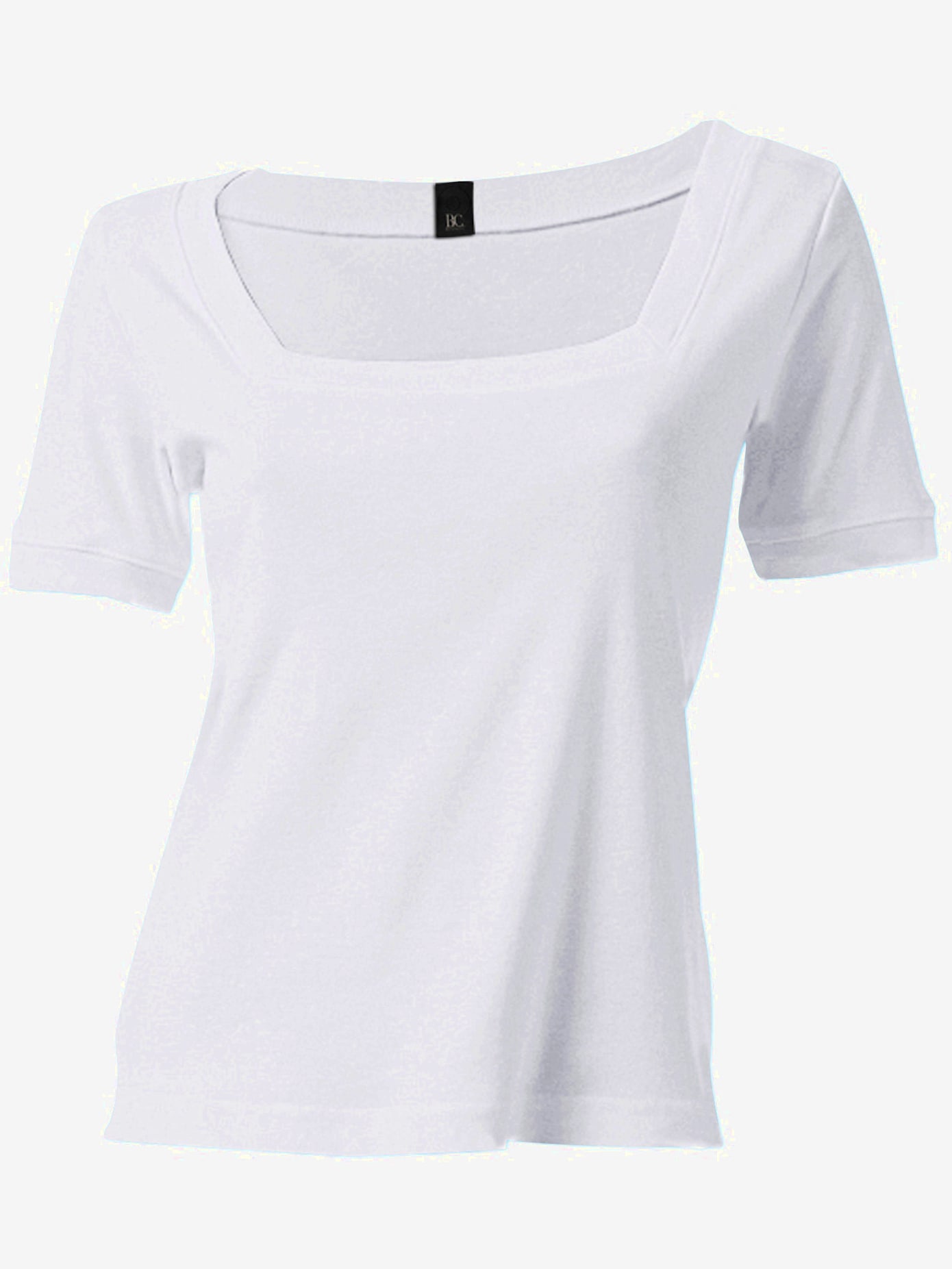 T-shirt à encolure carrée grande encolure carrée