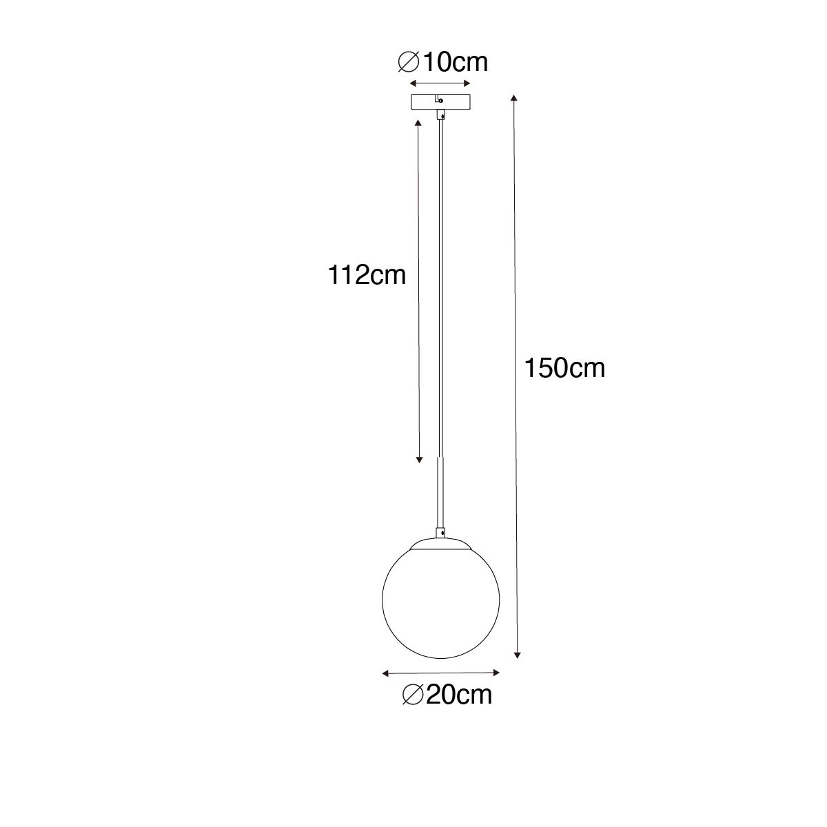 Smart hanglamp goud met opaal glas incl. Wifi P45  - Flore