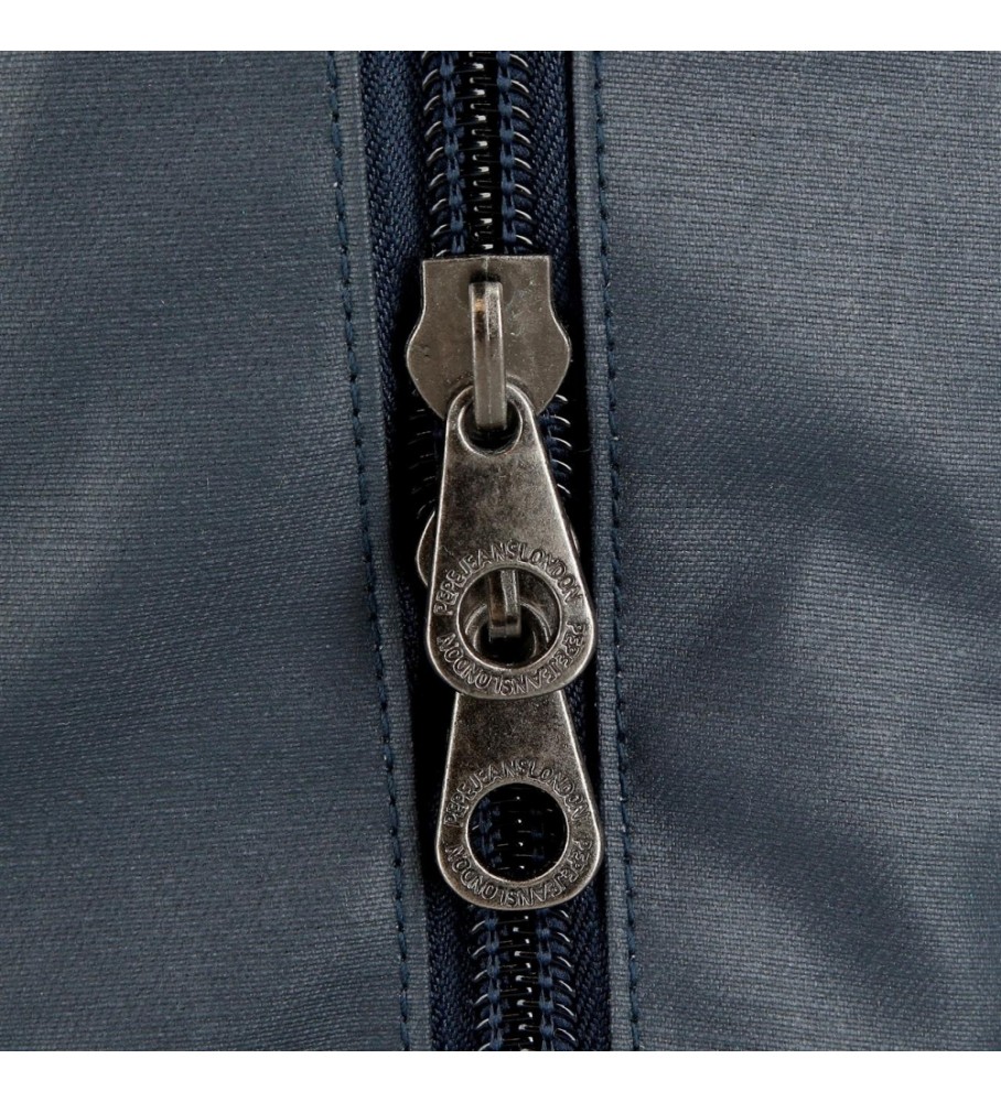 Bolsa de ombro média Pepe Jeans Hatfield azul marinho