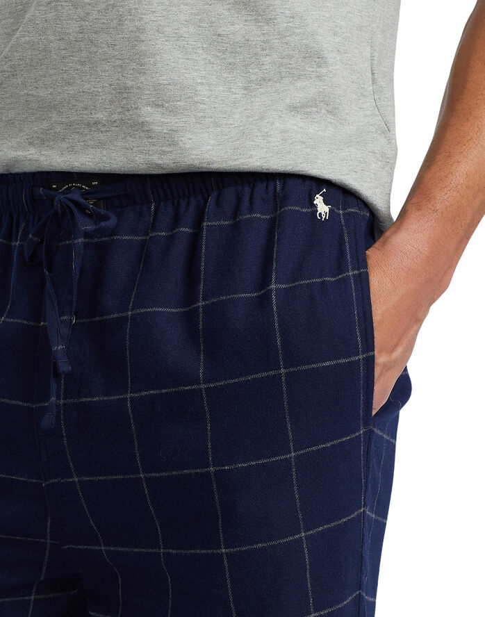 Polo Ralph Lauren Cotton Flannel Pajama Pant Window pane plaid