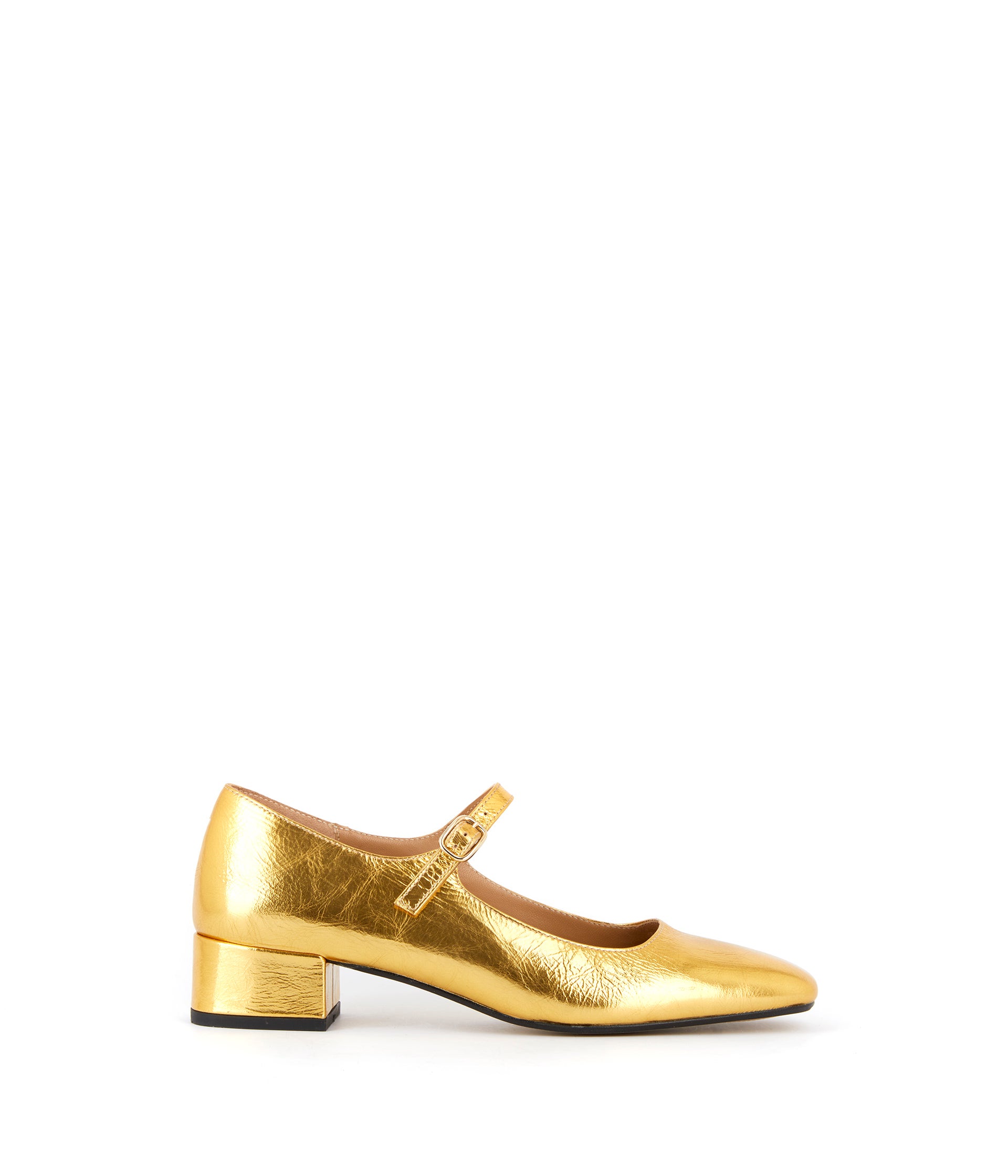 Ballerines dorées cuir Brenda