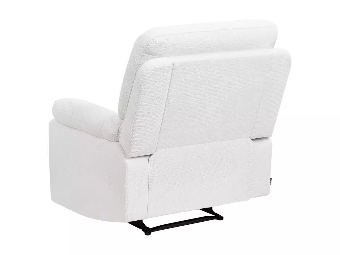 Fauteuil inclinable BERGEN Tissu Blanc