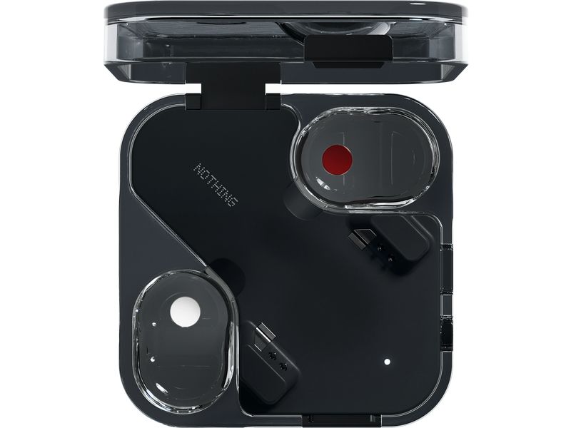 Nothing Ear Wireless In-Ear-Kopfhörer Ear 3.Gen. Schwarz Transparente In-Ear-Kopfhörer mit aktiver Geräuschunterdrückung