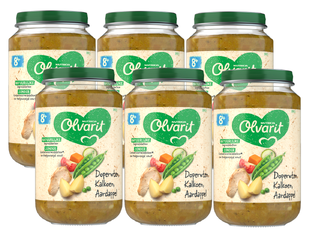Olvarit 8m  Doperwten Kalkoen Aardappel 200GR