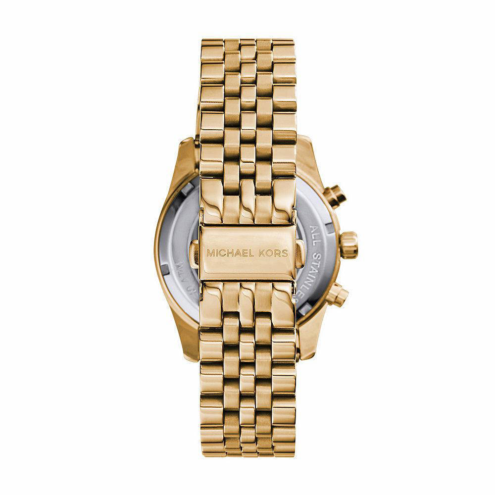 Michael Kors horloge MK7378 Lexington goudkleurig