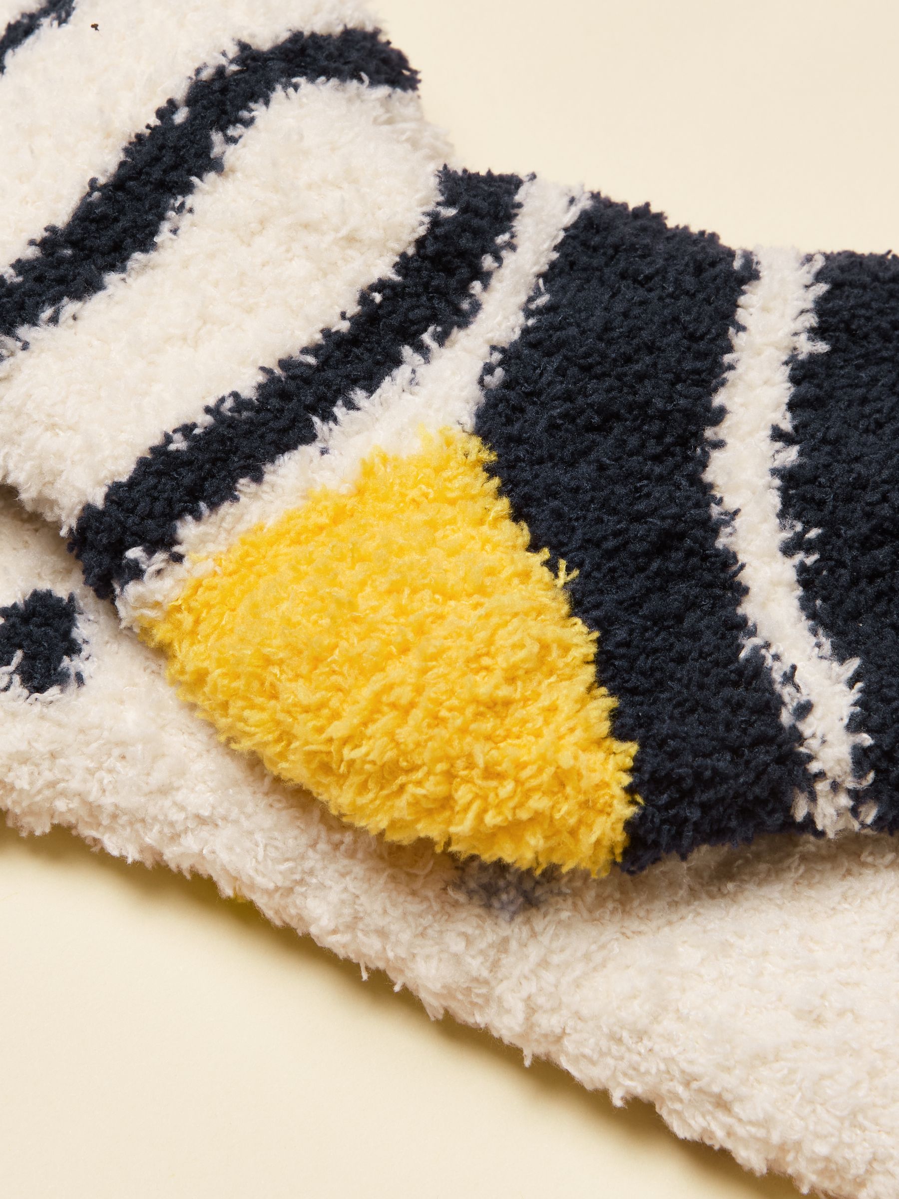 Blauw en geel - Joules Fluffy Fluffy Sokken 2 Pack (maat 4-8)