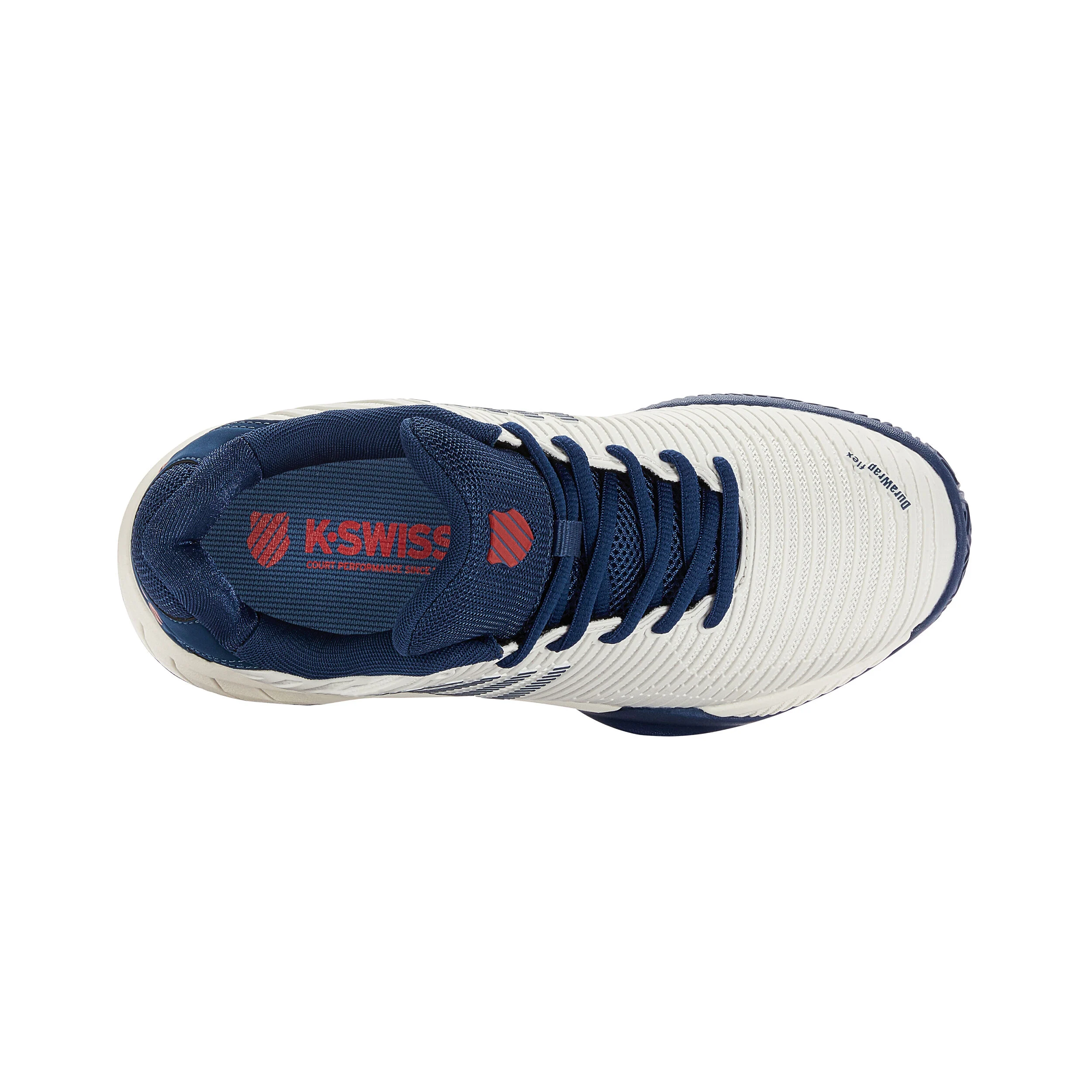 K-Swiss Hypercourt Express 2 Chaussure Terre Battue Enfants - Blanc , Bleu Foncé