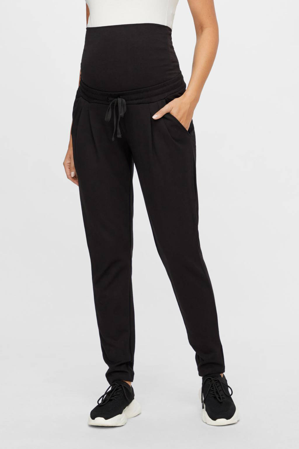 MAMALICIOUS high waist broek MLLIF zwart