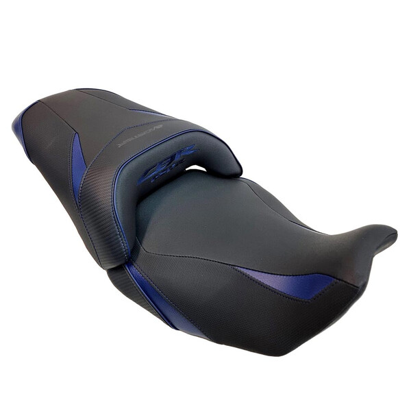 Bagster - Selle Ready Luxe série spéciale Honda CBR650 R (2019-2020) Noir / Carbone / Bleu