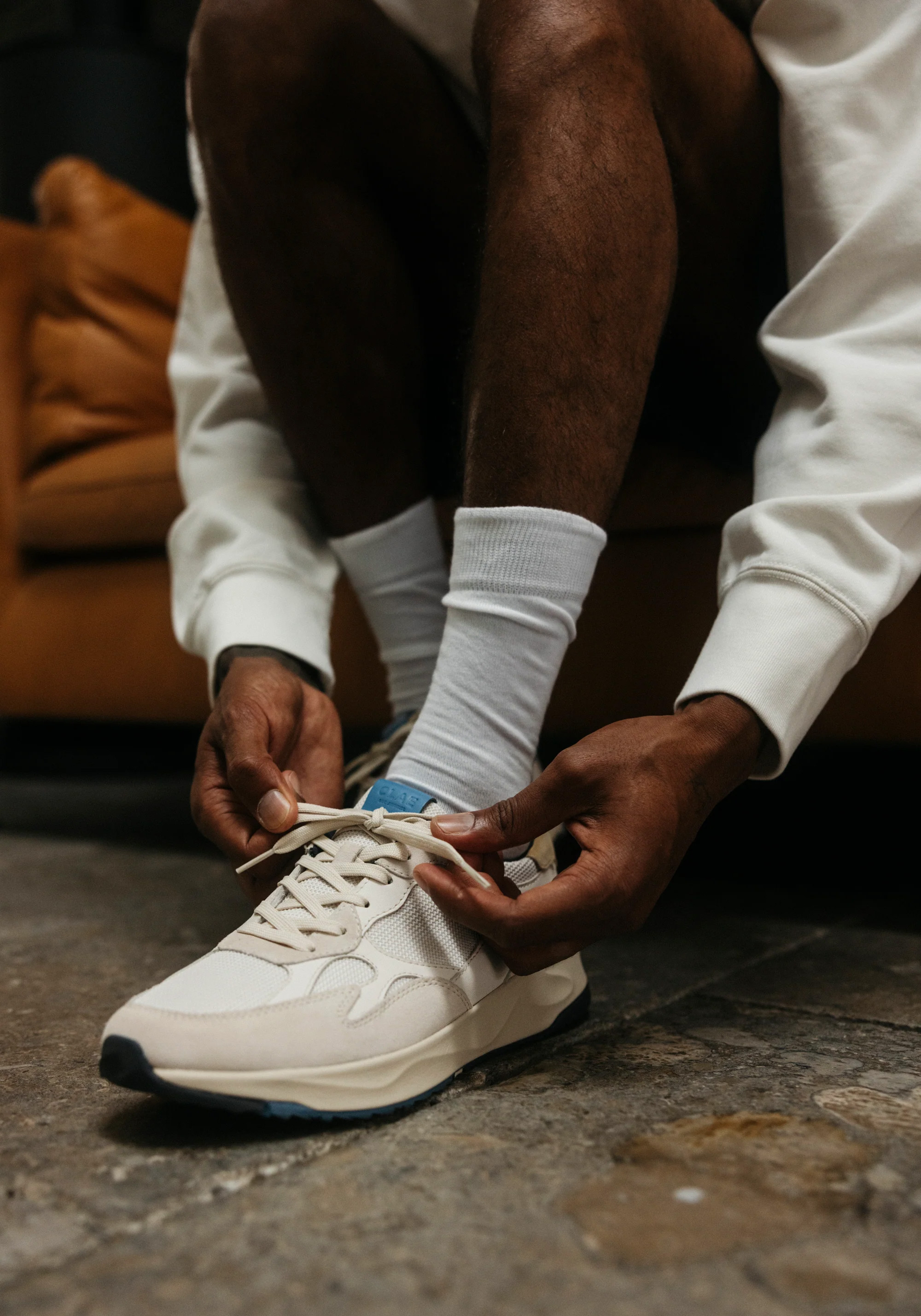 Clae Sneaker Zuma Offwhite Pebble Blue