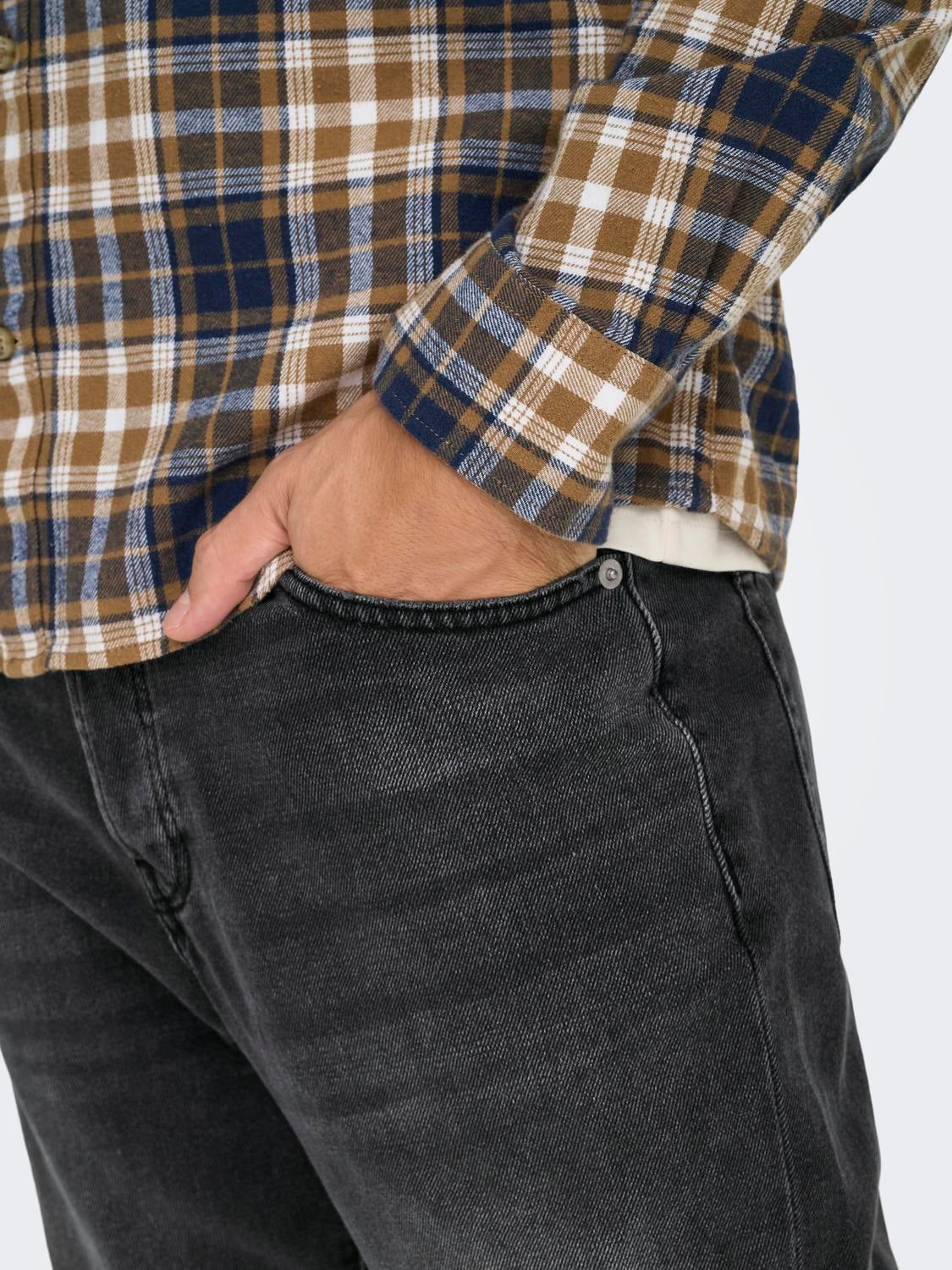 ONSYOKE Gerade geschnitten Jeans Washed Black