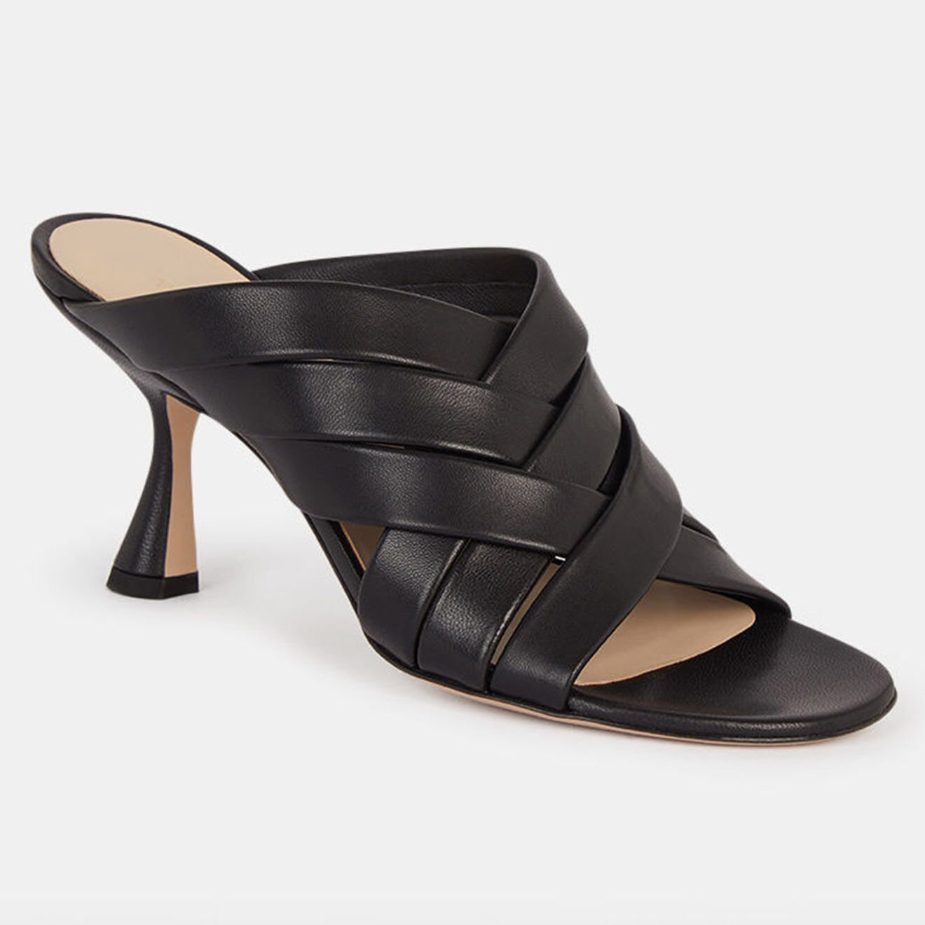 Wandler Mules en Cuir noires - Talon 7 cm