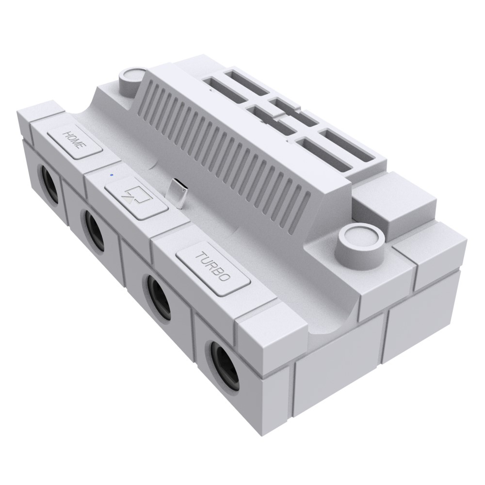 Ladegerät Dockingstation Charging Dock mit Spiele Halterung und HDMI / USB C / 3x USB / 4x NGC Controller Anschluss für Nintendo Switch / OLED - Weiss
