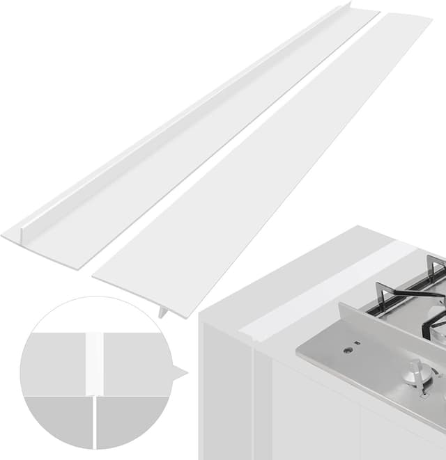 Komfurliste holder stedet mellem komfur og skab rent 61,5 cm 2-pak Hvid