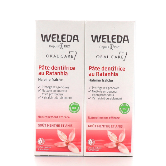 Pâte dentifrice au Ratanhia Weleda