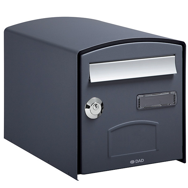 Boite aux lettres double face Dome grise 7016