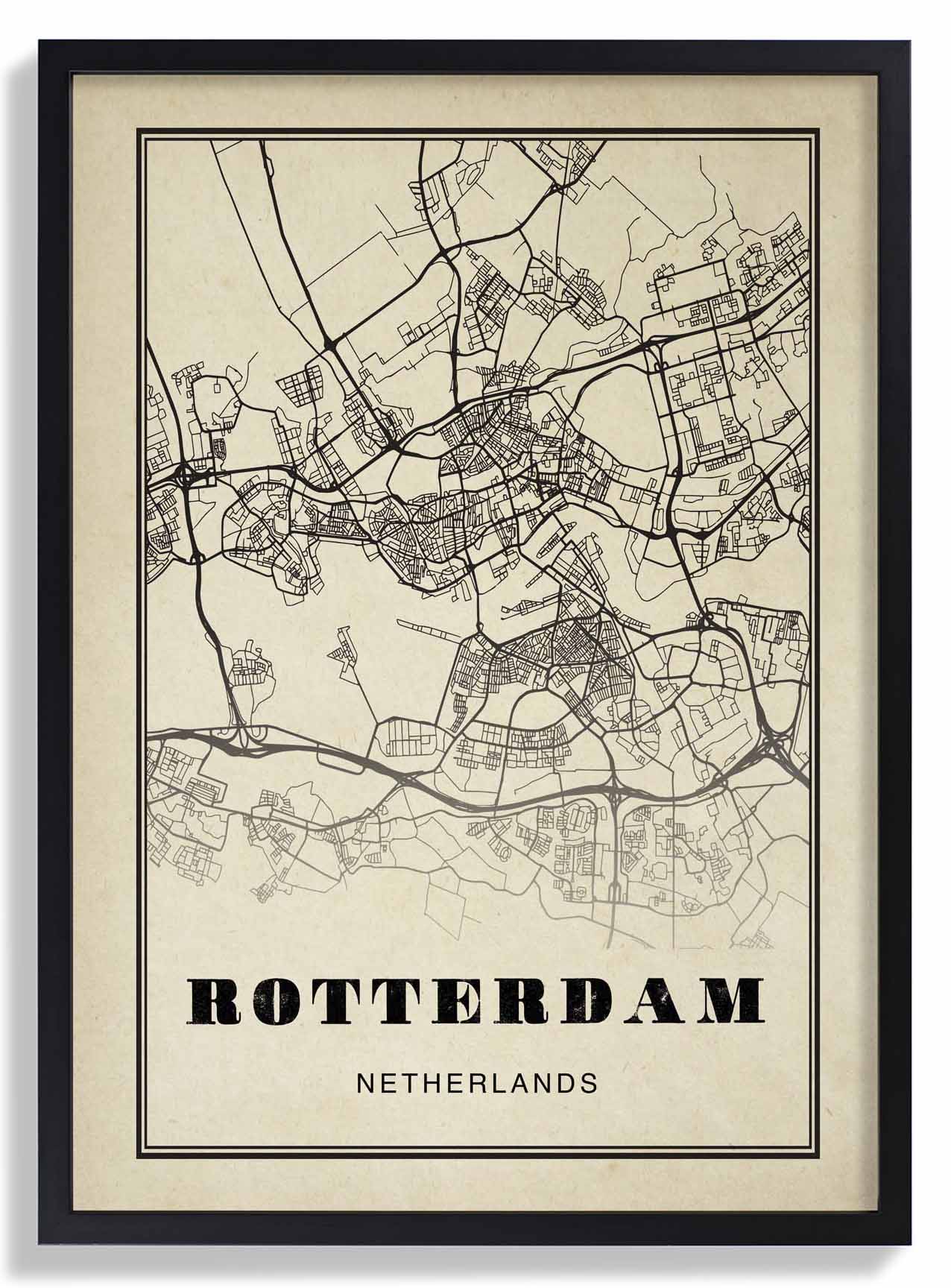 Rotterdam Stadt Sepia
