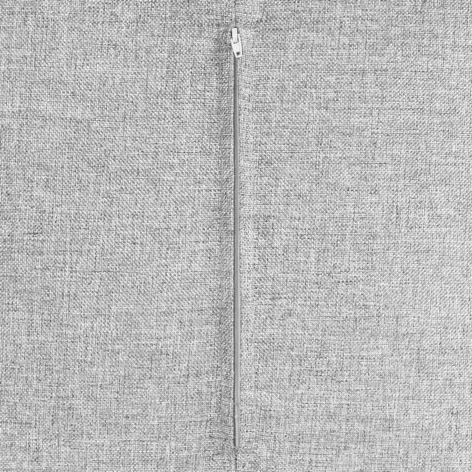 MUKKI - Poef - Grijs - 50 x 50 cm - Polyester