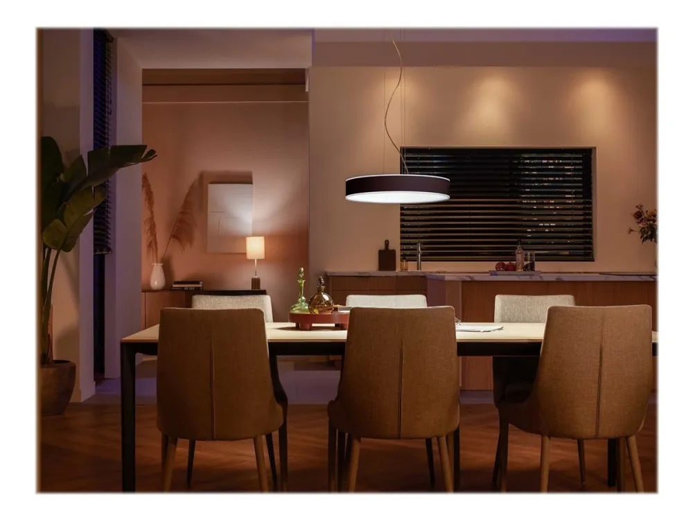 Philips Hue White ambiance Enrave - Vedhængslampe - LED - 33.5 W - klasse F - varmt til køligt hvidt lys - 2200-6500 K - sort