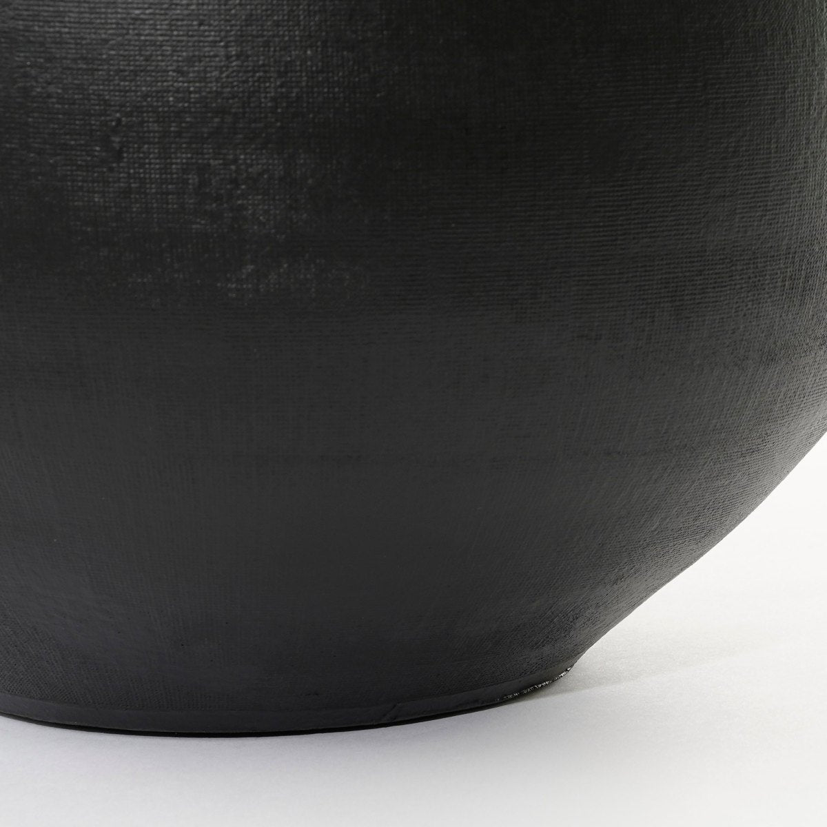 Mica decorations pot de fleur douro - 23x23x20 cm - terre cuite - noir
