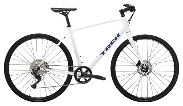 Vélo Fitness Trek FX 3 Disc Shimano Deore 10V 700 mm Blanc