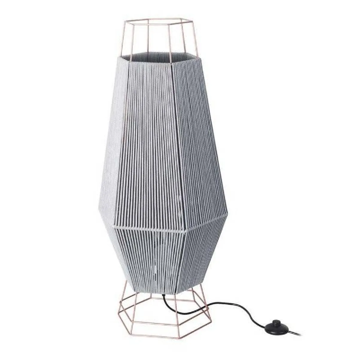 Leds C4 Lampadaire Legato Gris Cuivre