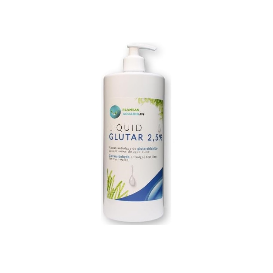 Glutaraldeído 2,5%, Fertilizante para aquários plantados 100 ml, Suplemento de carbono orgânico para plantas aquáticas
