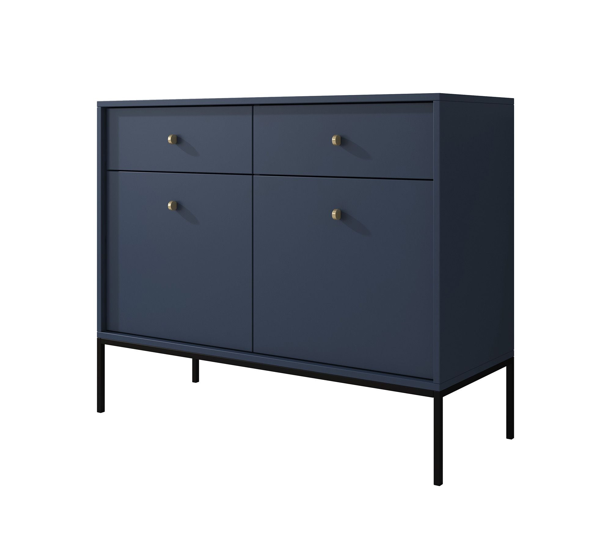 Meubella - Dressoir Moreno - Blauw - 104 cm