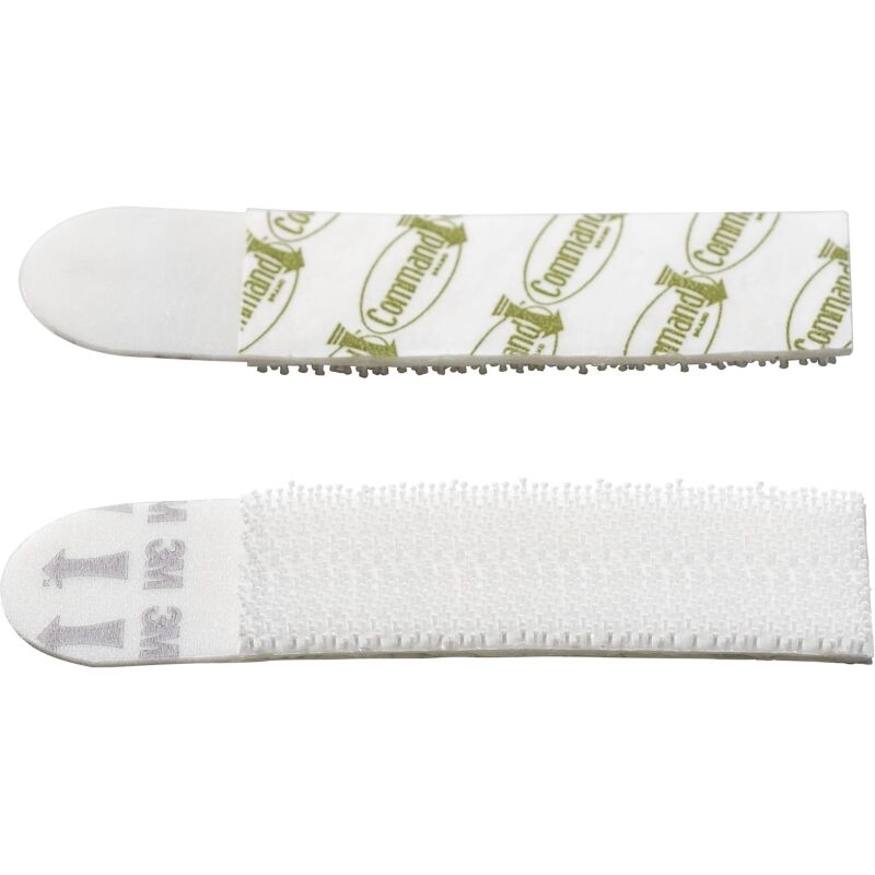 Languettes adhésives Command 3M taille M jusqu'à 5 kg - Blister de 4 x 2