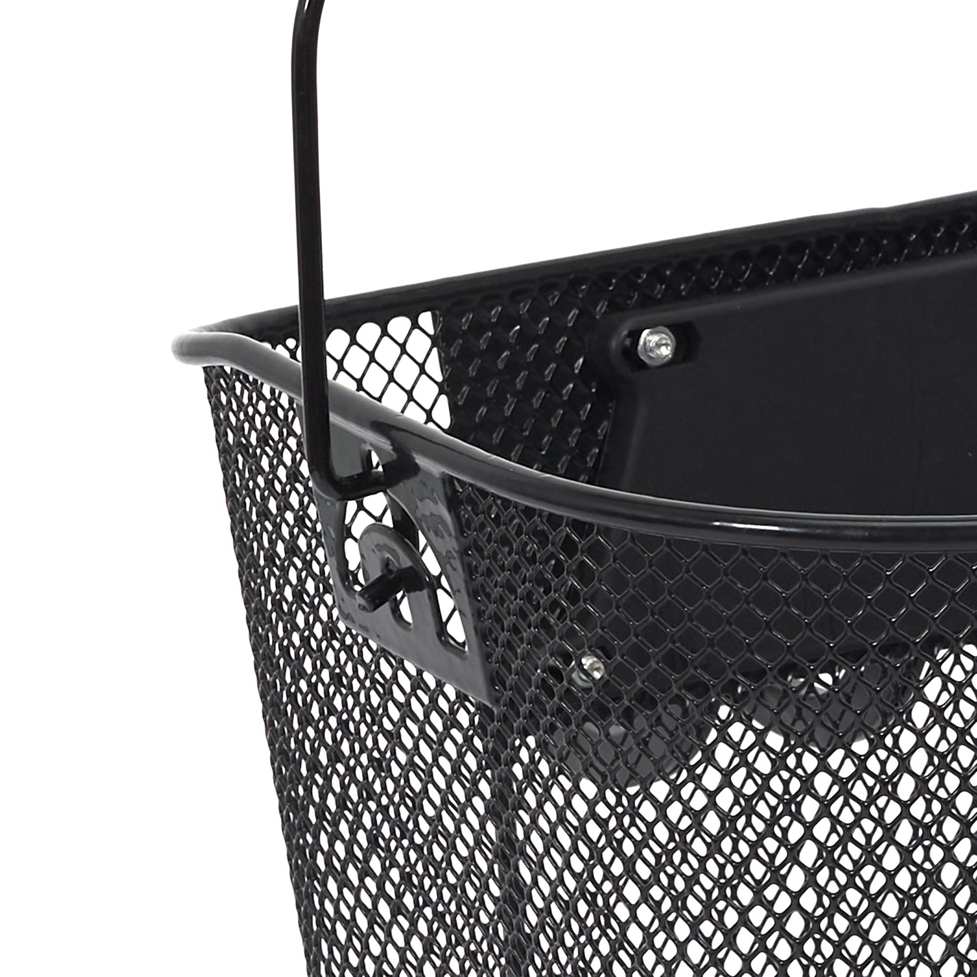 PANIER VELO METAL NOIR CLIP AUTOMATIQUE 10L