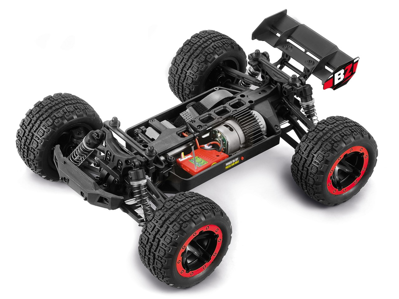 BLACKZON - Slyder ST 1/16 4WD Electric Stadium Truck - Rød