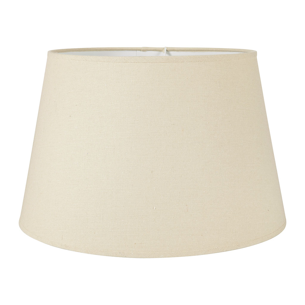 Abat-jour rond étroit lin D 40x25.5cm