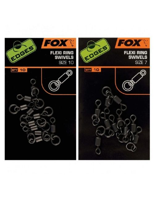 Fox Edges Flexi Ring Swivel 7 X 10 - Rig componenten - 10 stuks Size 7