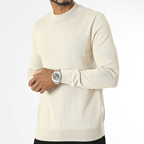Pull Col Cheminée Robert Beige