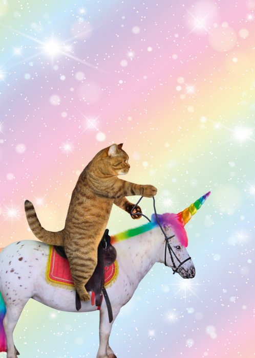 TMS | Verjaardagskaart | unicorn | kat