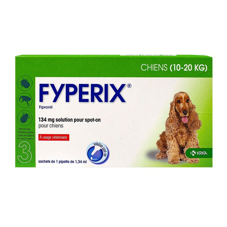Fyperix chiens 10-20kg 3 pipettes