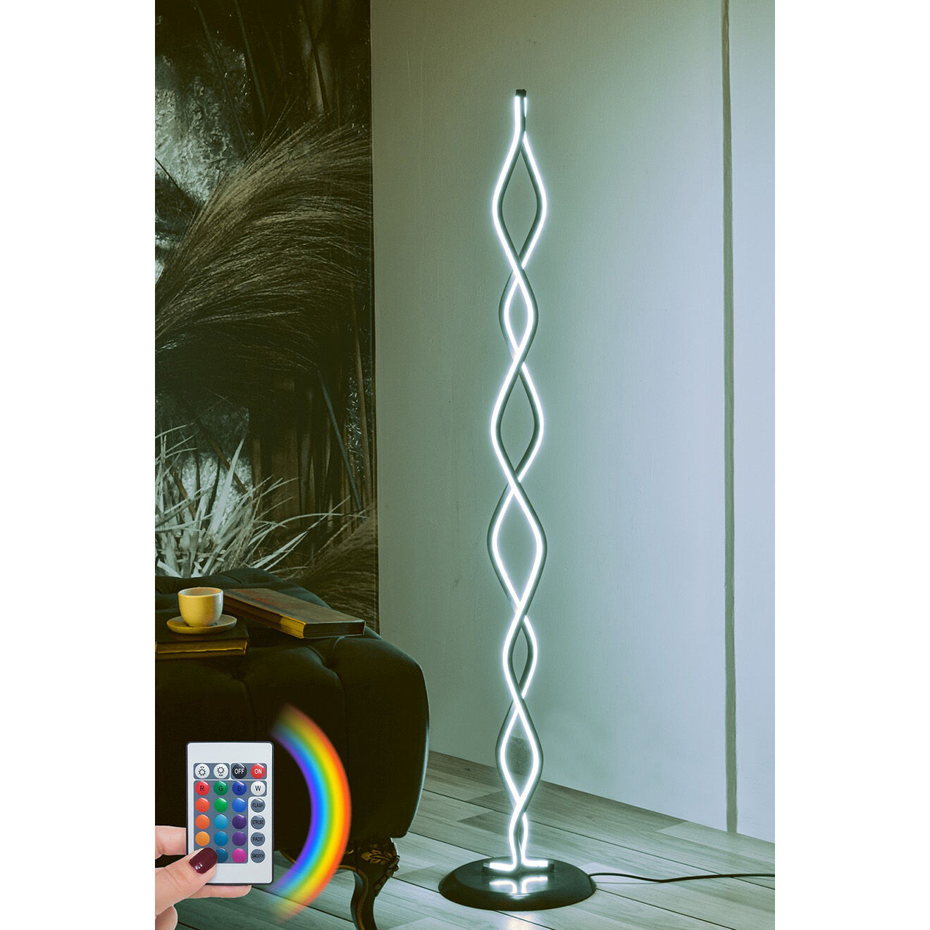 Sheen Lampadaire Catena multicolore - 25x25x120 cm