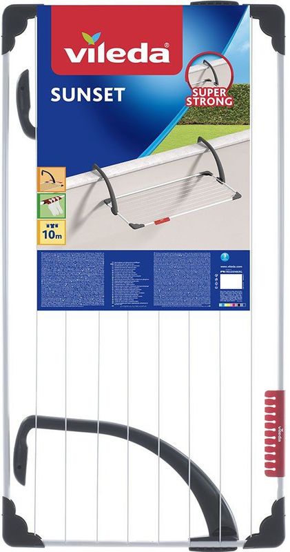 Balkondroger Vileda Sunstet Rek - hanger voor klein ondergoed met wandmontage Wit
