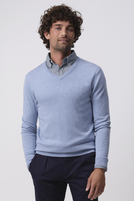 Campbell blauwe heren trui