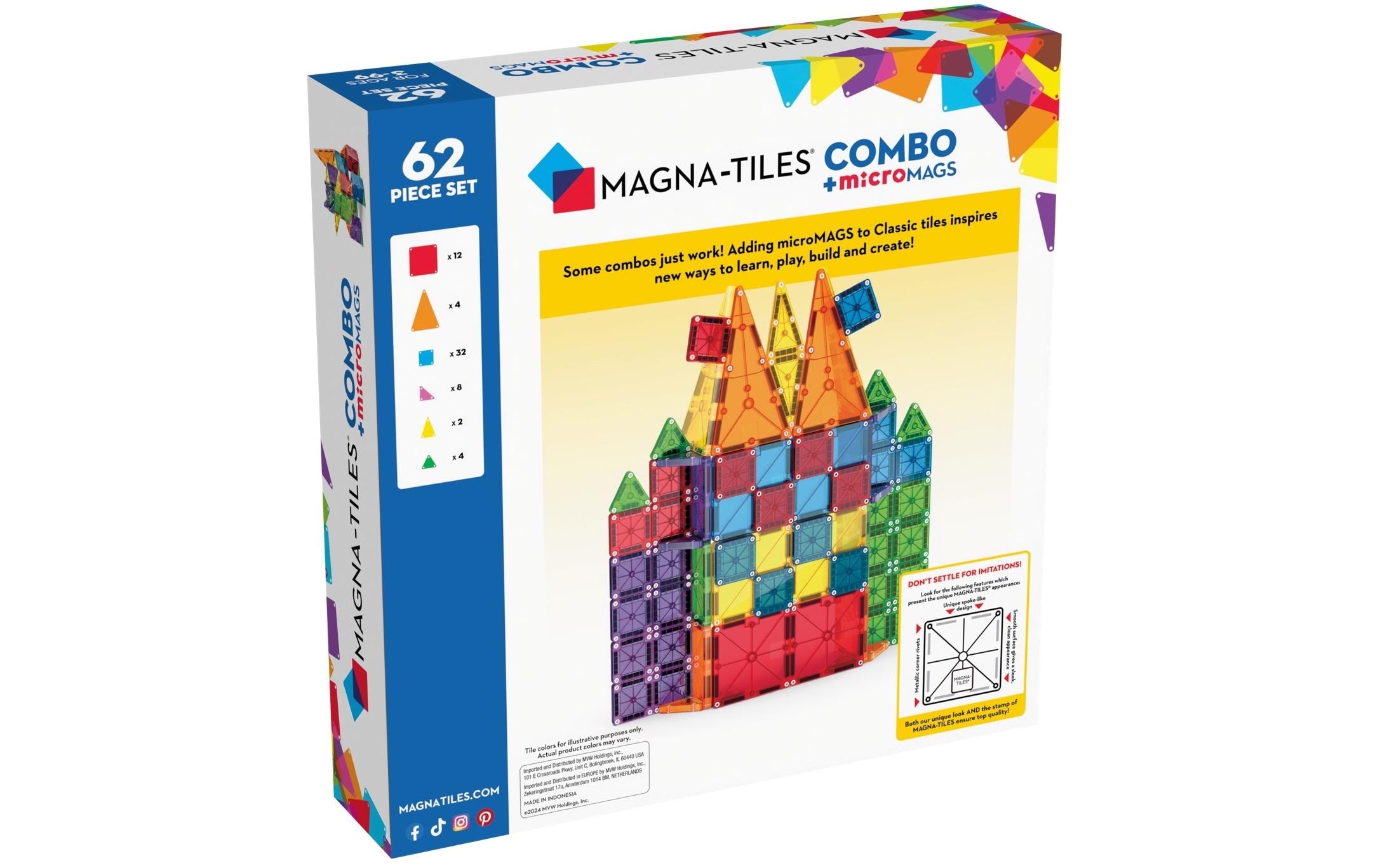 Spielbausteine »Magna-Tiles Combo 62-teilig«