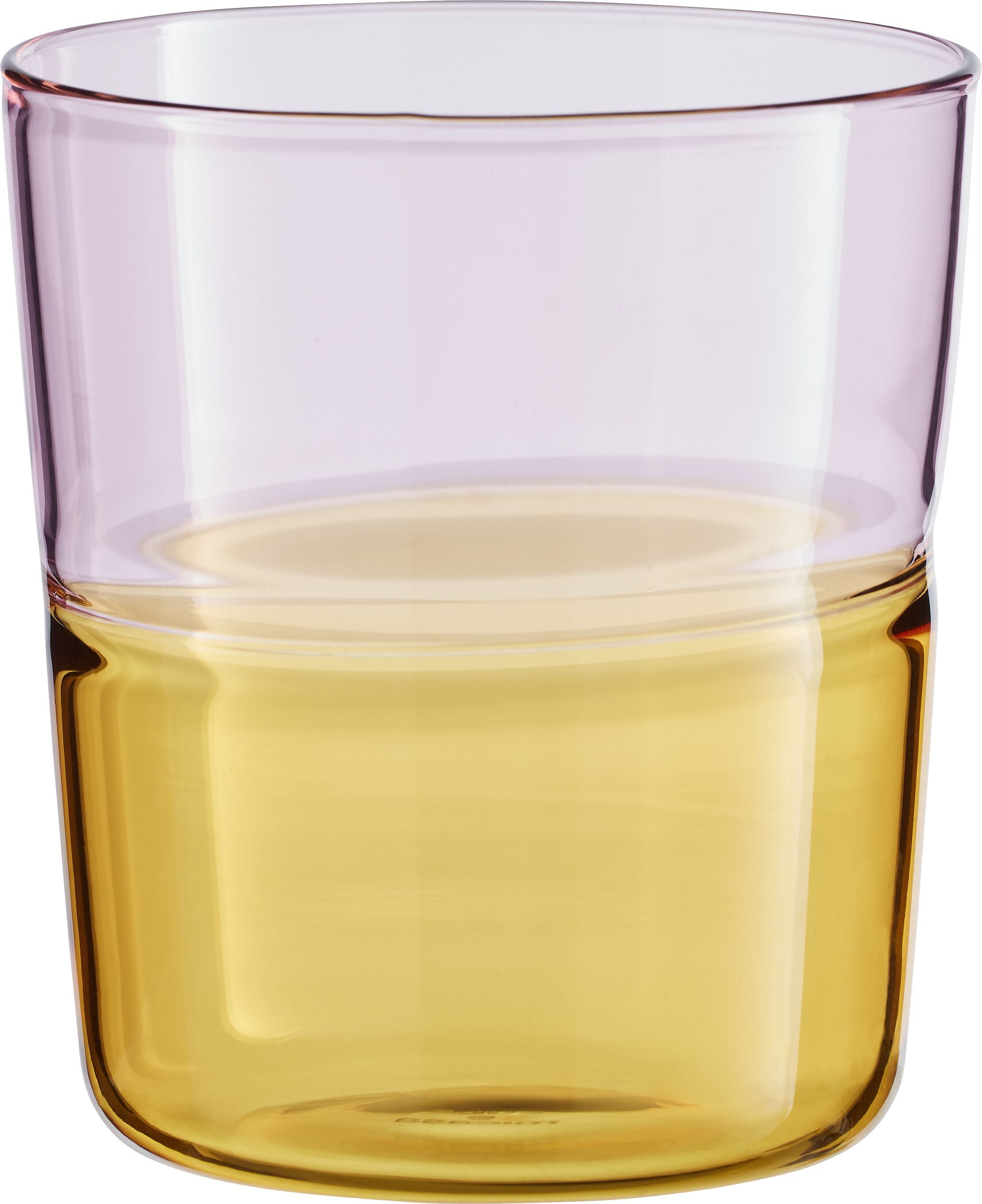 SOLE WASSERGLAS GELB/PINK D9XH10CM - Rosa / H: 10.0 cm