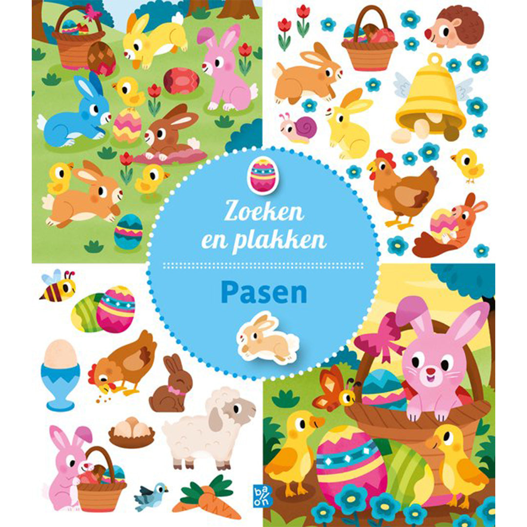 Uitgeverij ballon zoek- en stickerboek - pasen